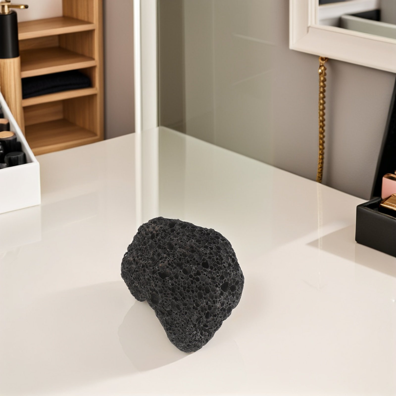 Home Fragrance Oil Diffuser - Passive Aromatherapy Stone Diffuser Black Volcanic
