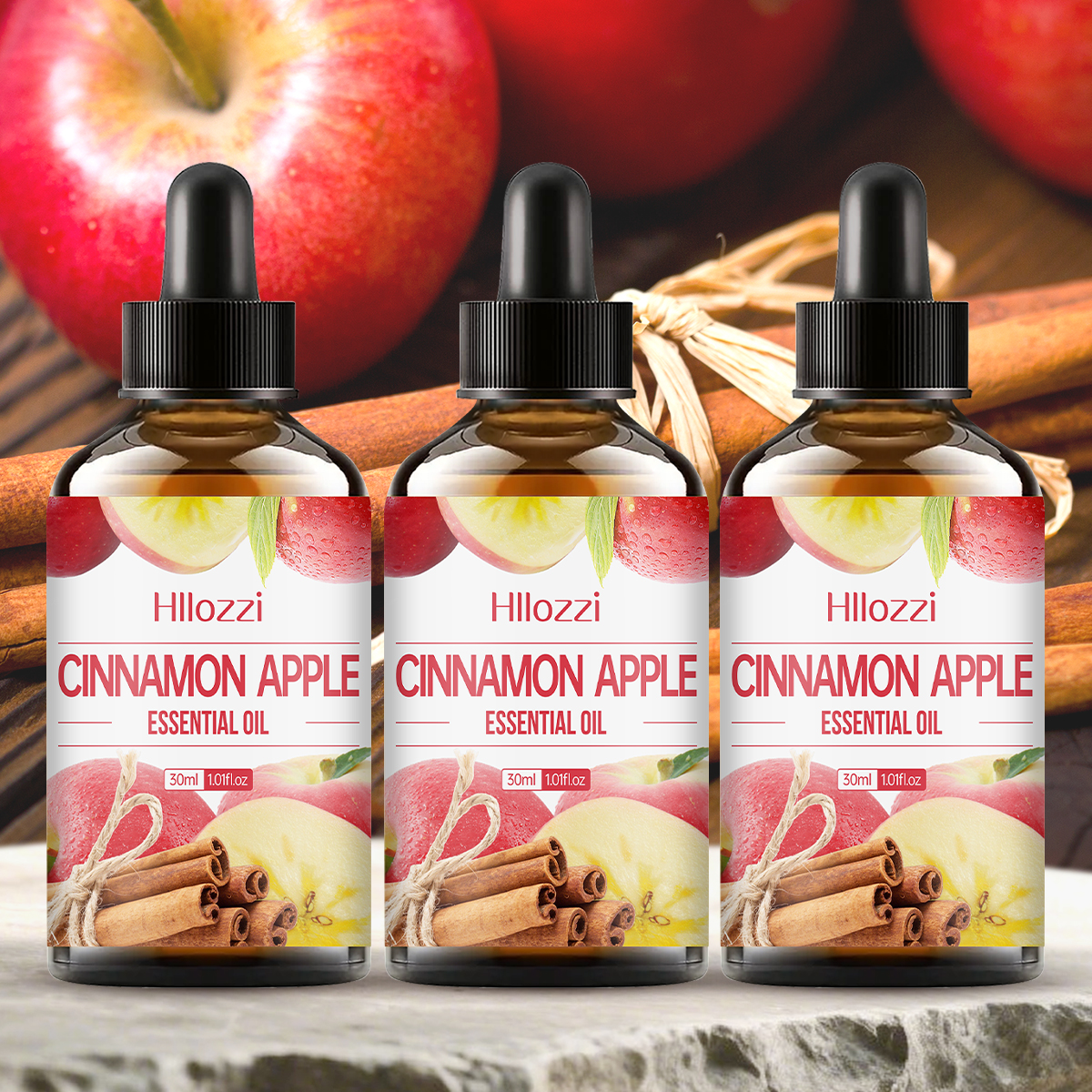 Home Fragrance Units - Cinnamon Apple Essential Oil 30ml, Sweet