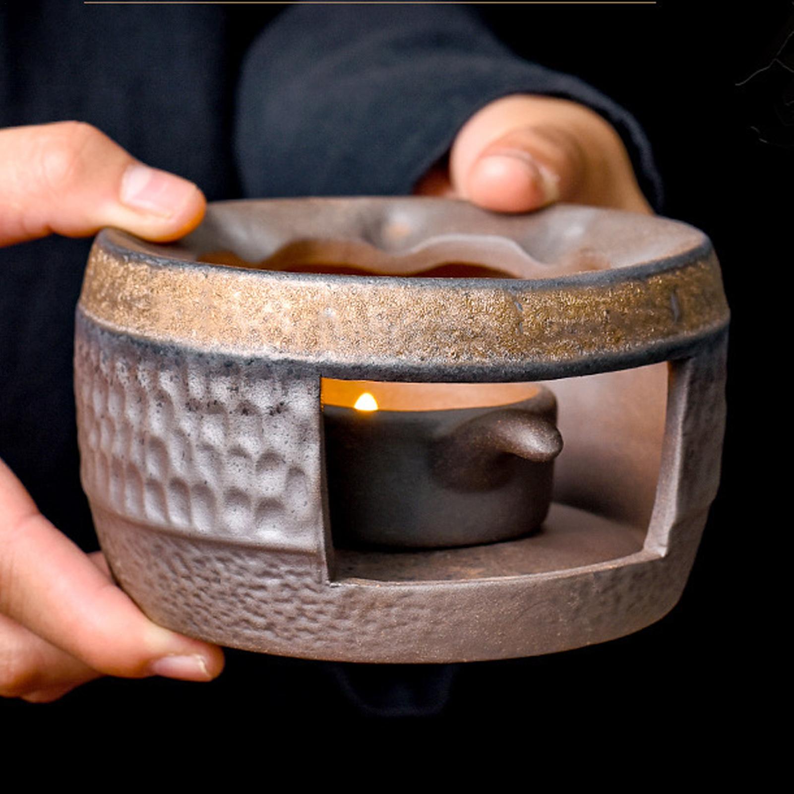 Wax Melt Burner - Oil Burner Ceramic Vintage Cordless Heat-Resistant