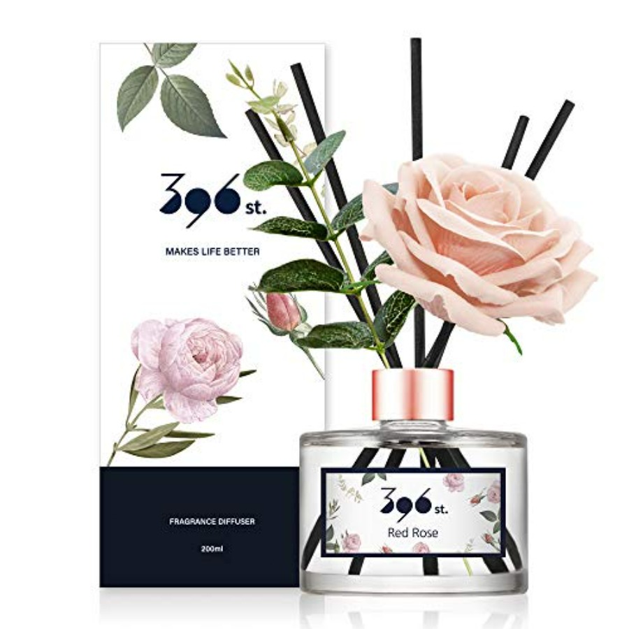 Reed Diffuser Set - Rose Flower Reed Diffuser,,200ml 6.7oz /