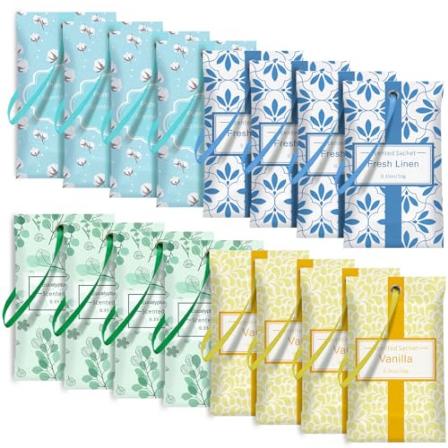 Home Fragrance Eucalyptus - Sachets for Drawers and Closets, Sachets