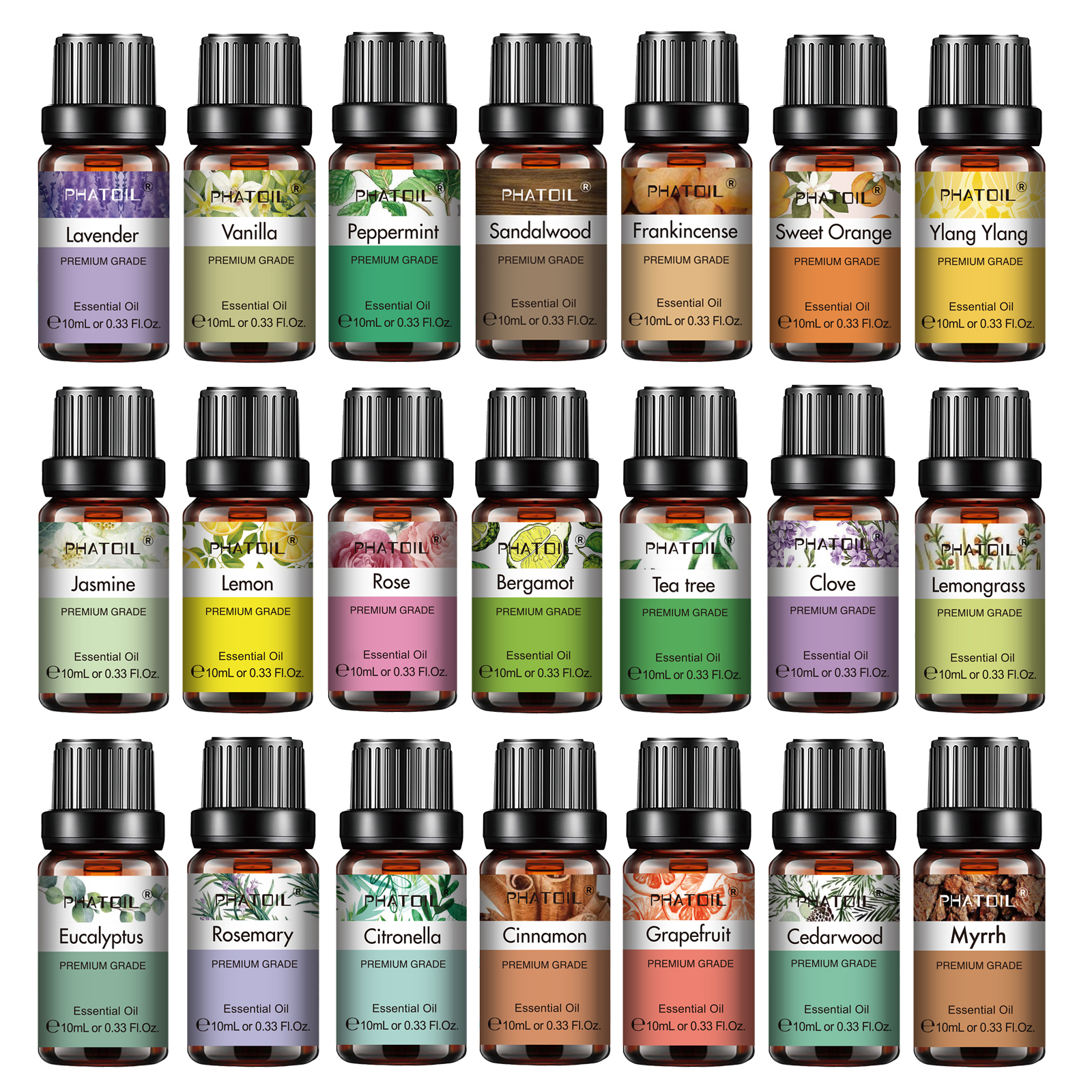 Home Fragrance Eucalyptus - PHATOIL 10ml Essential Oils Pure Natural