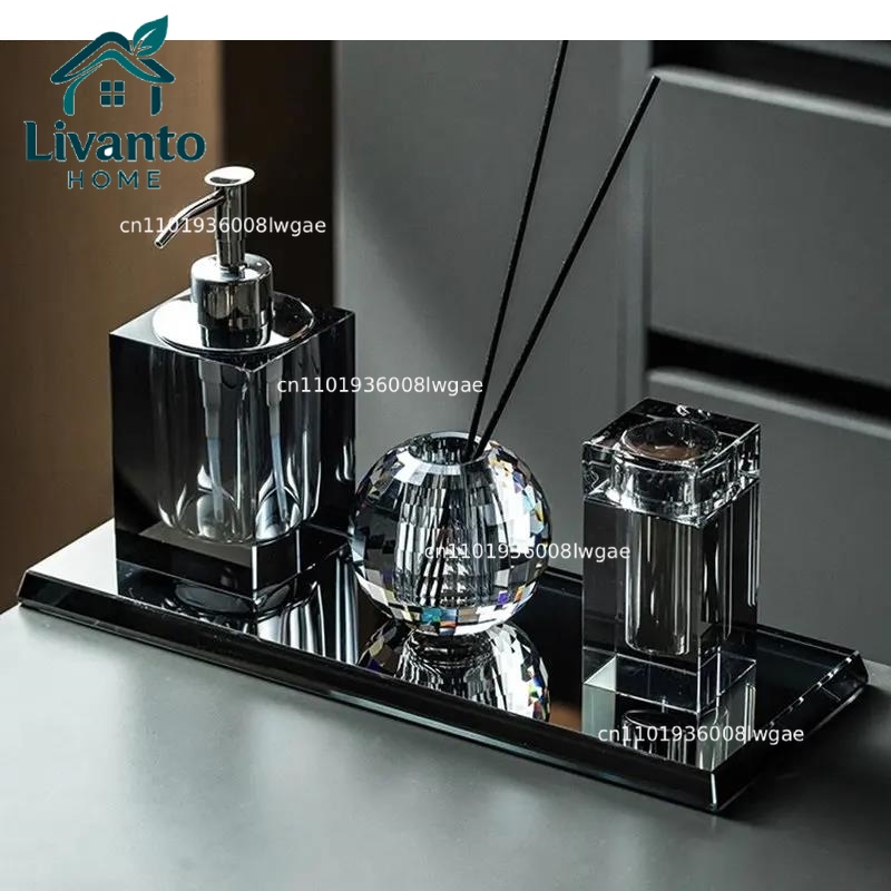 Crystal Glass Bathroom Accesso - Home Fragrance Jar recensione e prezzo