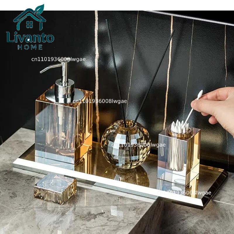 Crystal Glass Bathroom Accesso - Home Fragrance Jar recensione e prezzo