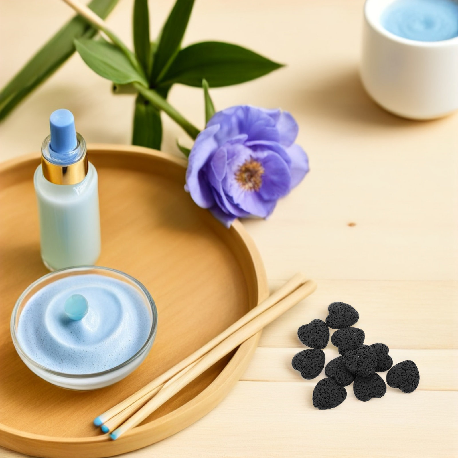 20Pcs Heart Volcanic Lava Rock - Home Fragrance Oil Diffuser recensione e prezzo