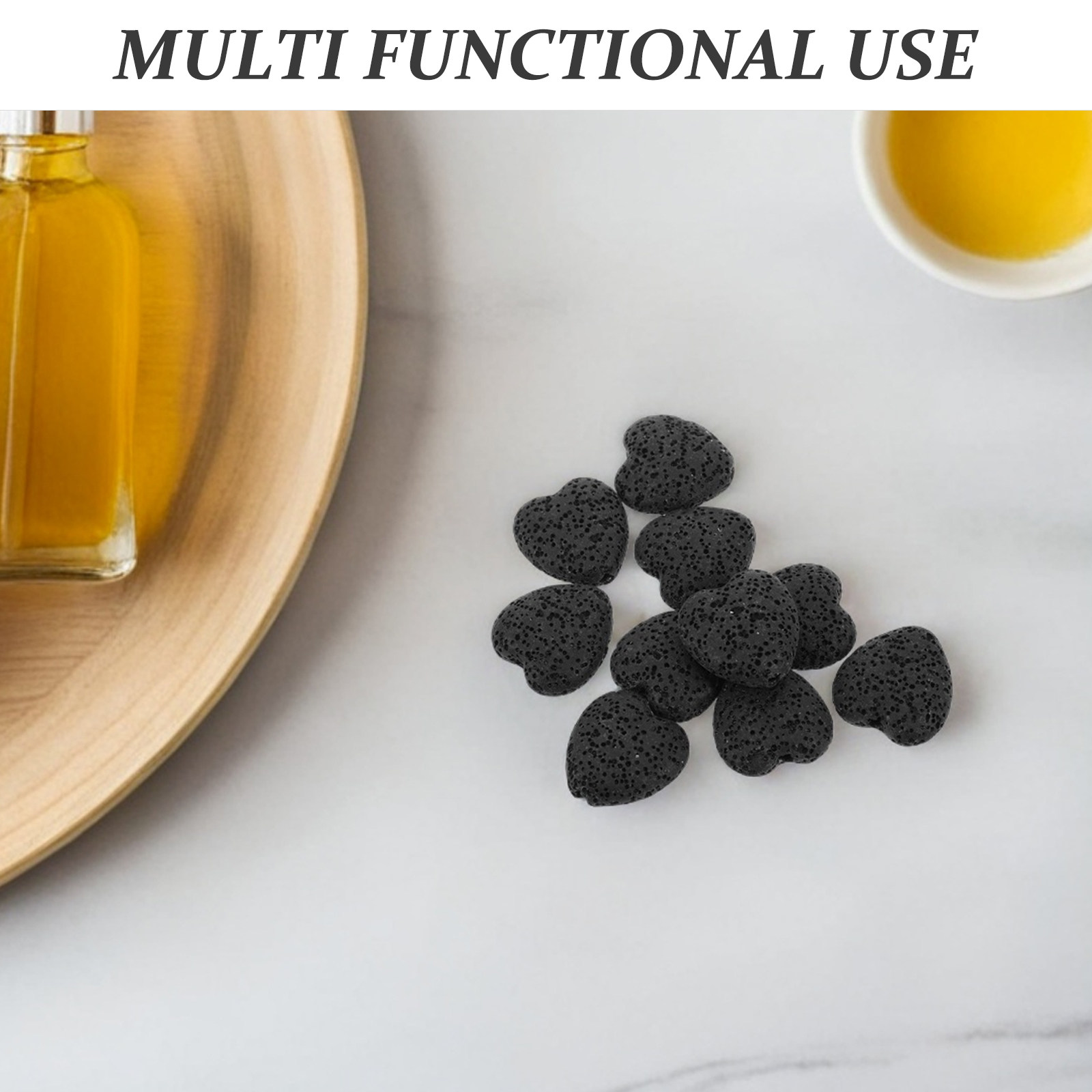 20Pcs Heart Volcanic Lava Rock - Home Fragrance Oil Diffuser recensione e prezzo