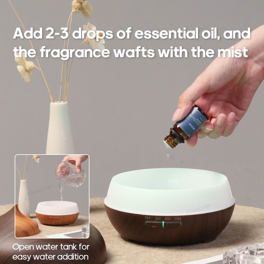 KINSCOTER Wood Grain Aromather - Home Fragrance Oil Diffuser recensione e prezzo