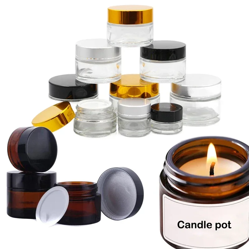 5Pcs 5g-100g Mini Amber Round  - Amber Jar Candle recensione e prezzo