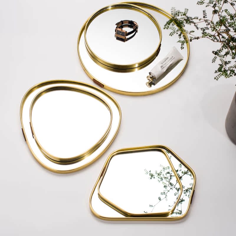 Gold Mirror Tray Jewelry Organ - Home Fragrance Luxury recensione e prezzo