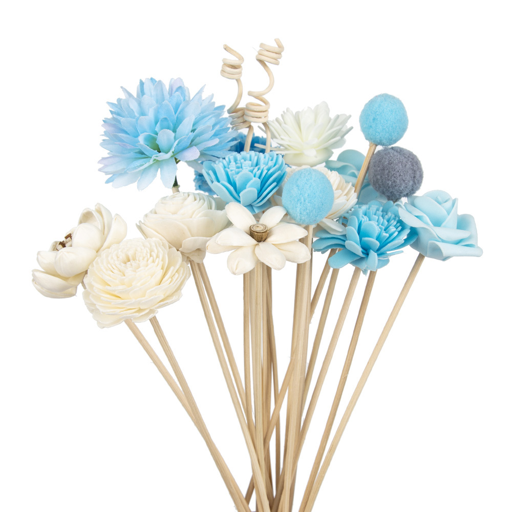 19pcs Bule Artificial Flower R - Reed Diffuser Set recensione e prezzo