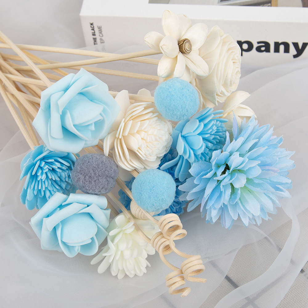 19pcs Bule Artificial Flower R - Reed Diffuser Set recensione e prezzo