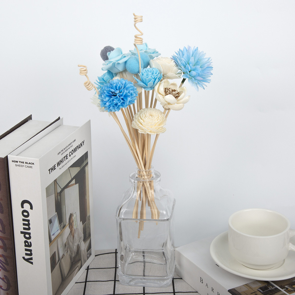 19pcs Bule Artificial Flower R - Reed Diffuser Set recensione e prezzo