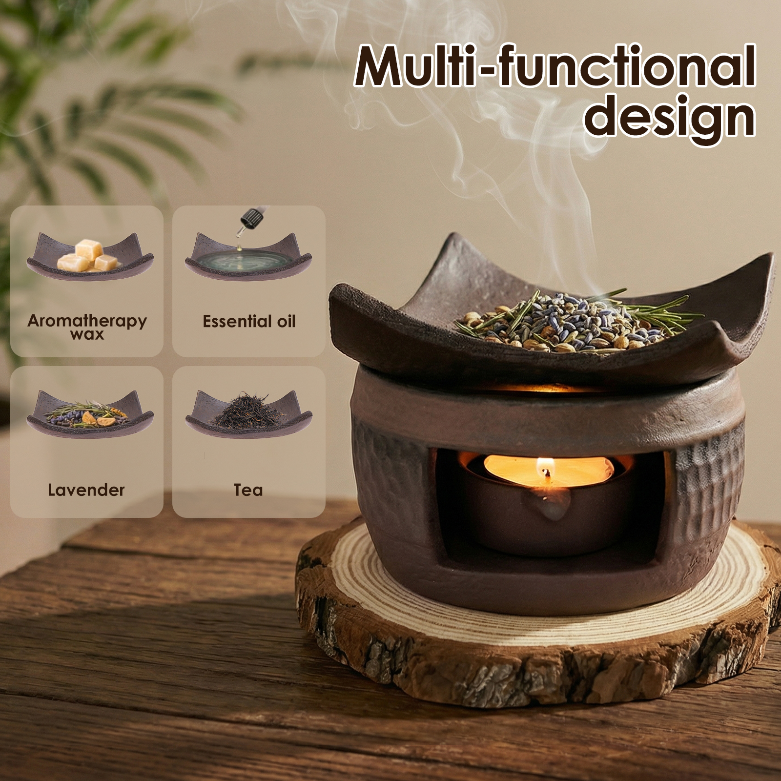 Ceramic Aromatherapy Tea Stove - Wax Melt Burner recensione e prezzo
