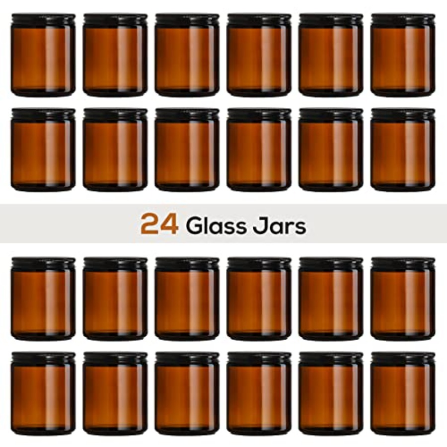 Pack, 8 OZ Thick Amber Candle  - Amber Jar Candle recensione e prezzo