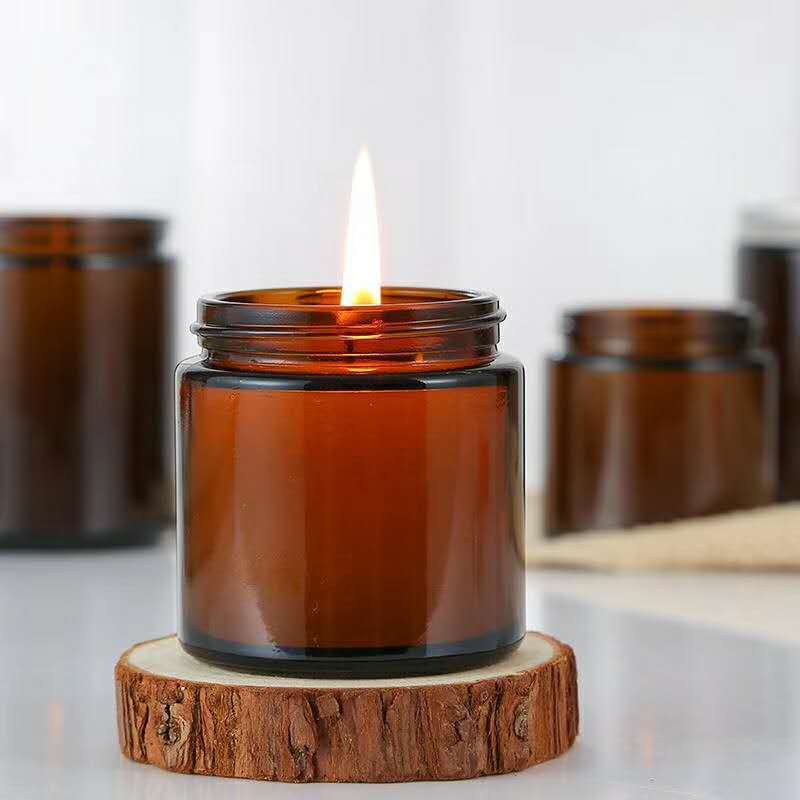 6pc 100/250ml Amber Glass Cand - Amber Jar Candle recensione e prezzo