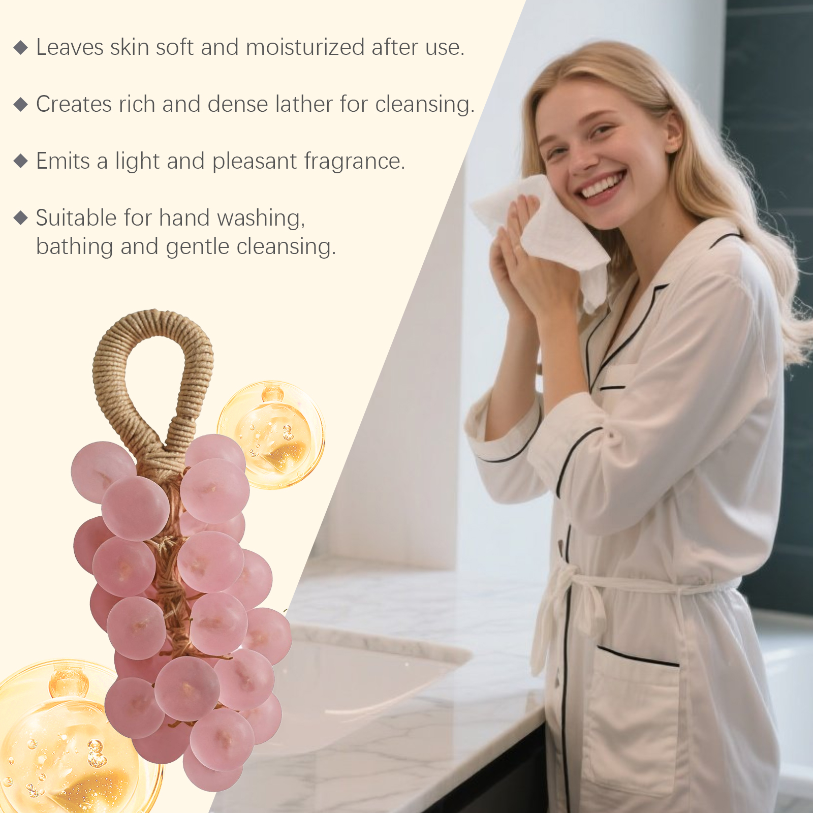 Grape Handmade Soap Natural Di - Home Fragrance Units recensione e prezzo