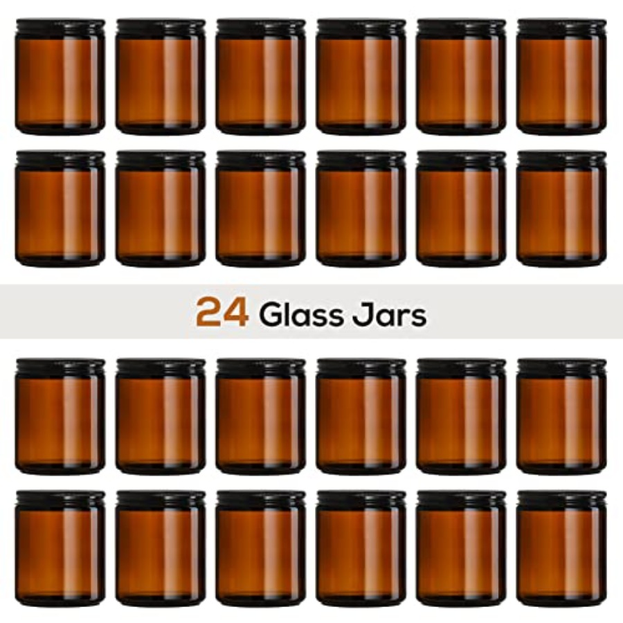 Pack, 8 OZ Thick Amber Candle  - Amber Jar Candle recensione e prezzo