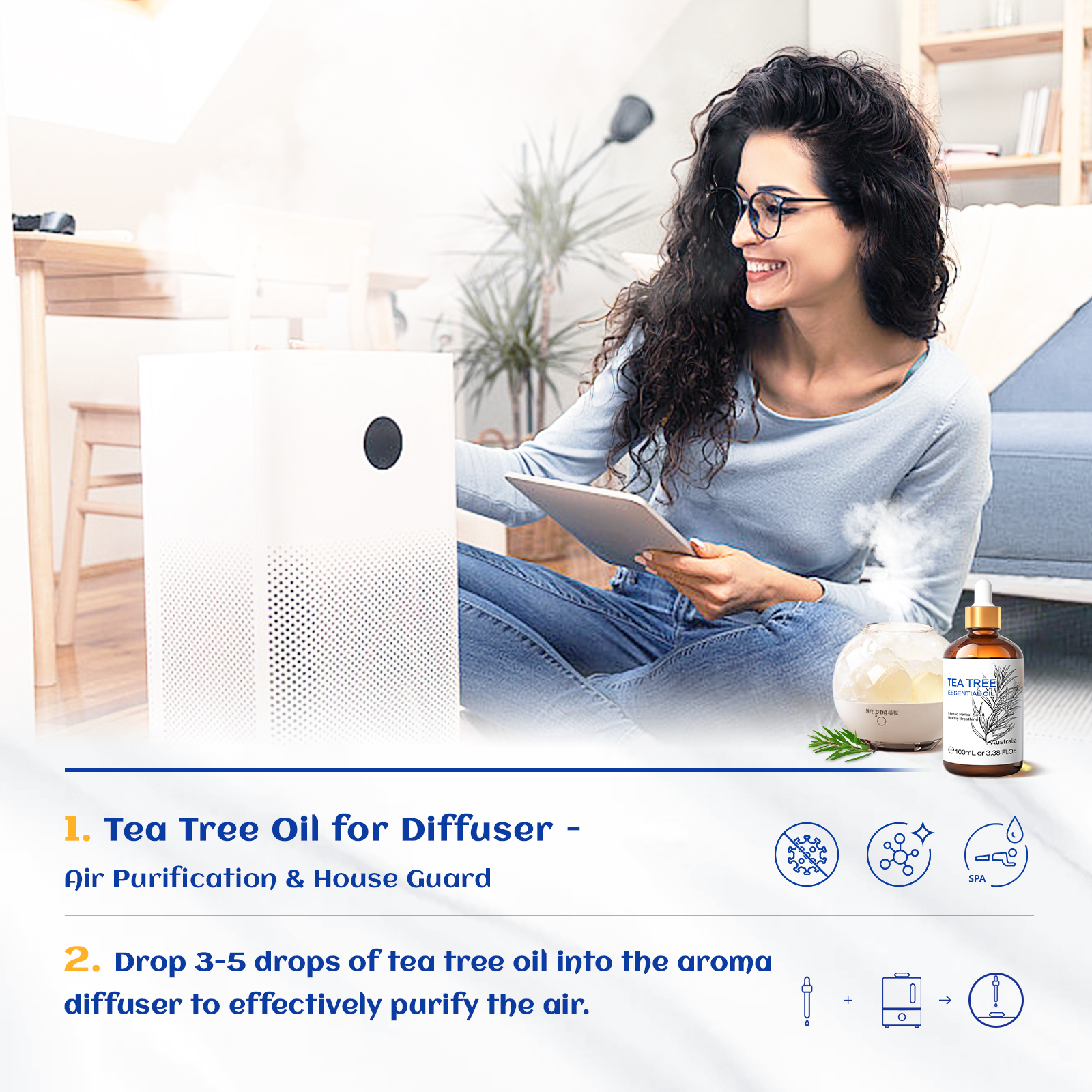 HIQILI 10/30/100/500mL Tea Tre - Home Fragrance Units recensione e prezzo