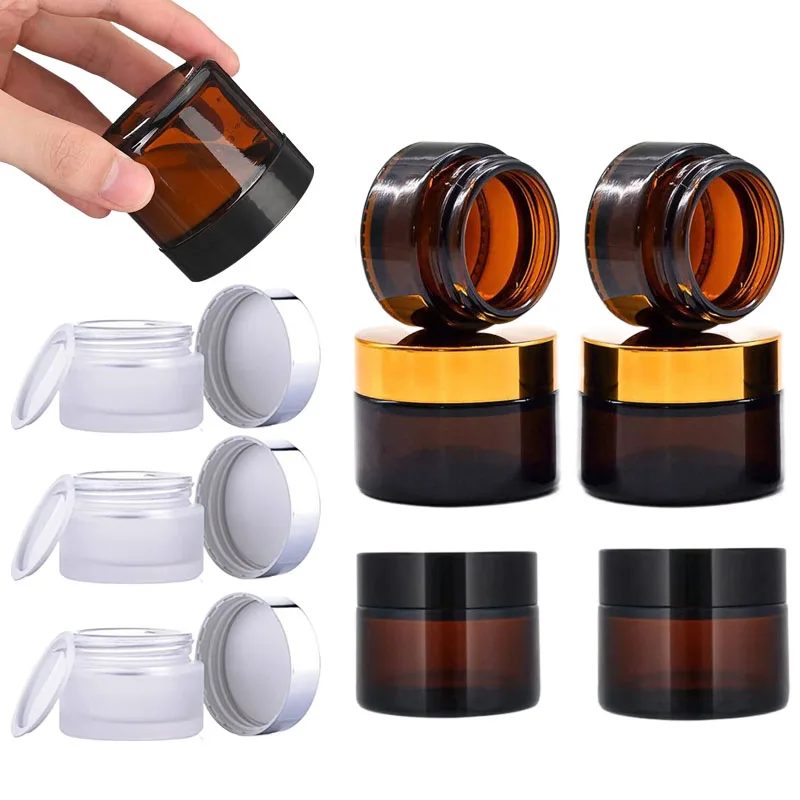 5Pcs 5g-100g Amber Empty Glass - Amber Jar Candle recensione e prezzo