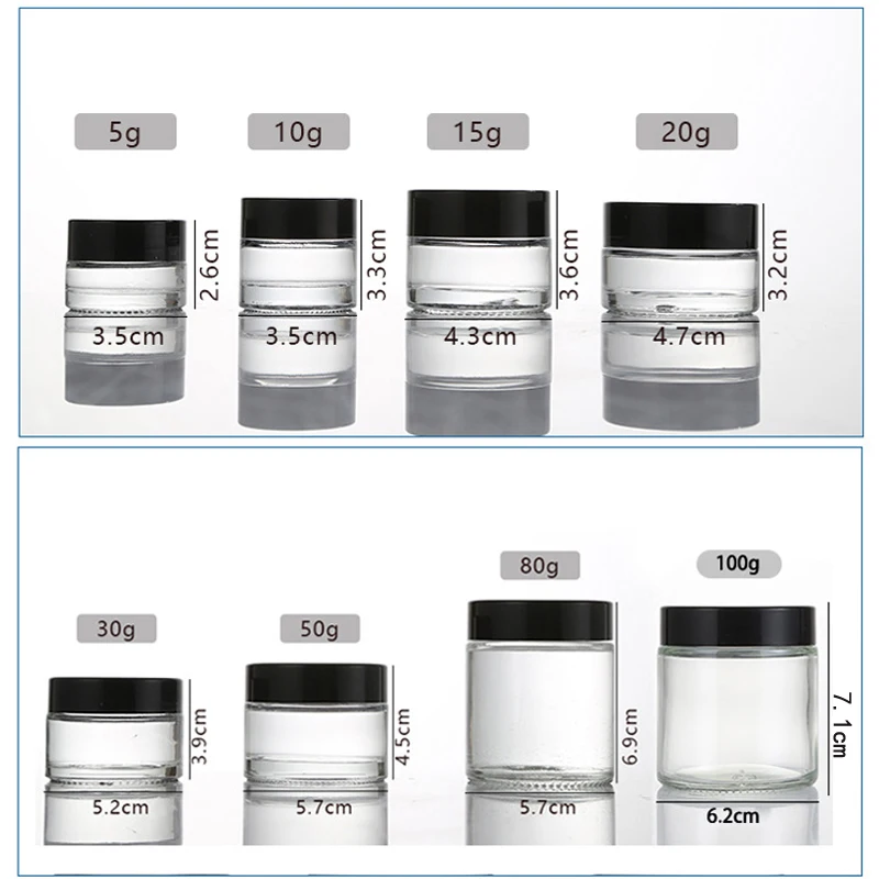 5Pcs 5g-100g Amber Empty Glass - Amber Jar Candle recensione e prezzo