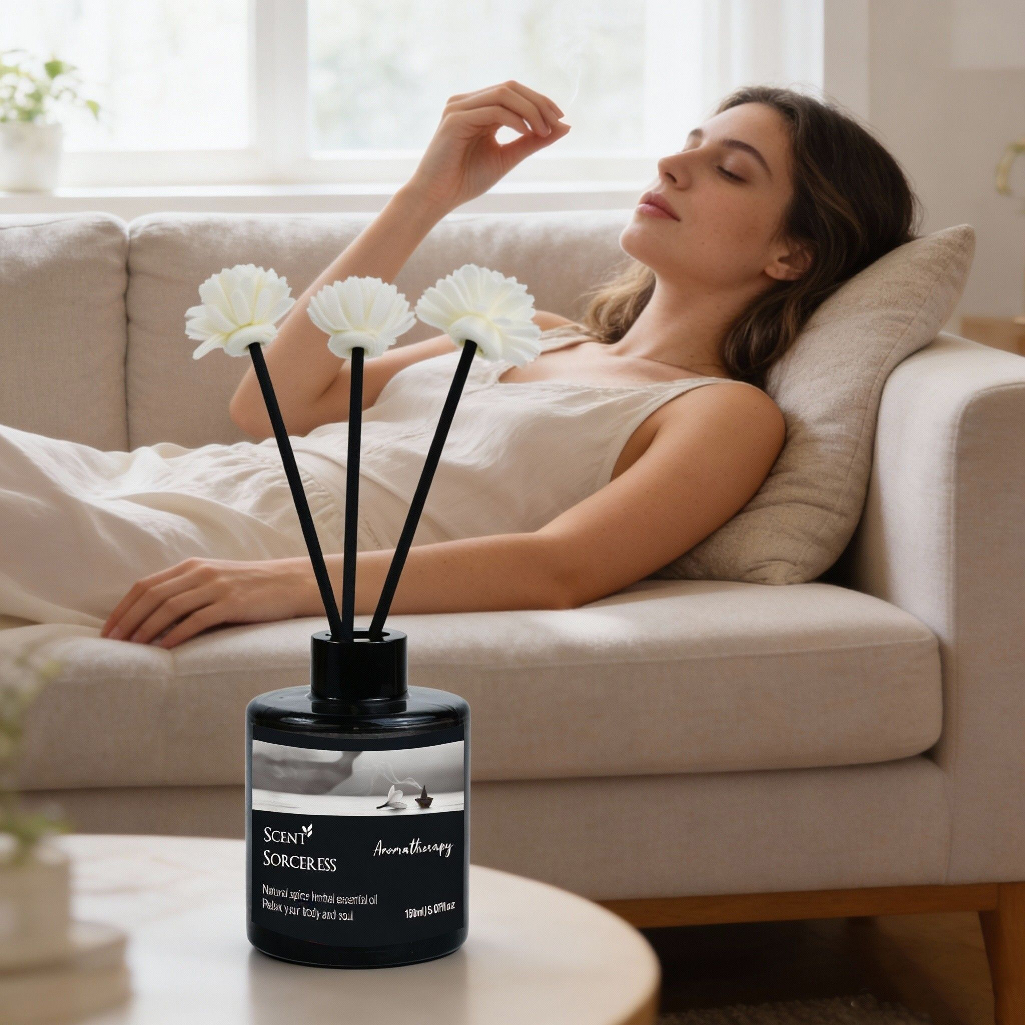 150ml Rattan Reed Diffuser Set - Home Fragrance Jasmine Diffuser recensione e prezzo