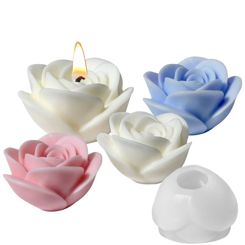 4pcs Romantic 3D Rose Mold: El - Home Fragrance Luxury recensione e prezzo