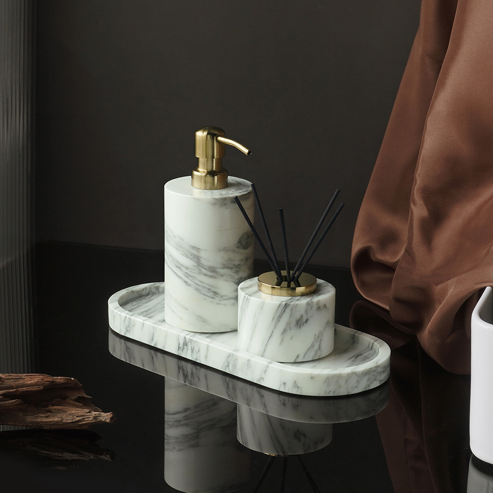 White Arabescato Natural Marbl - Reed Diffuser Set recensione e prezzo