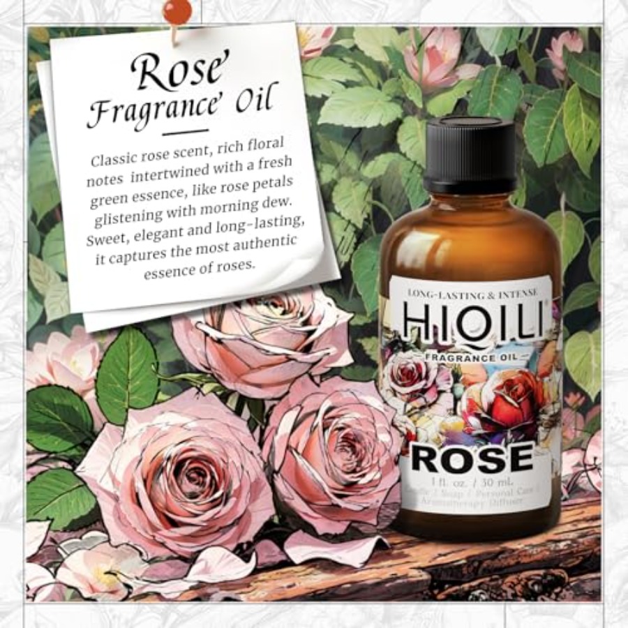 HIQILI Rose Fragrance Oil for  - Home Fragrance Oil Diffuser recensione e prezzo