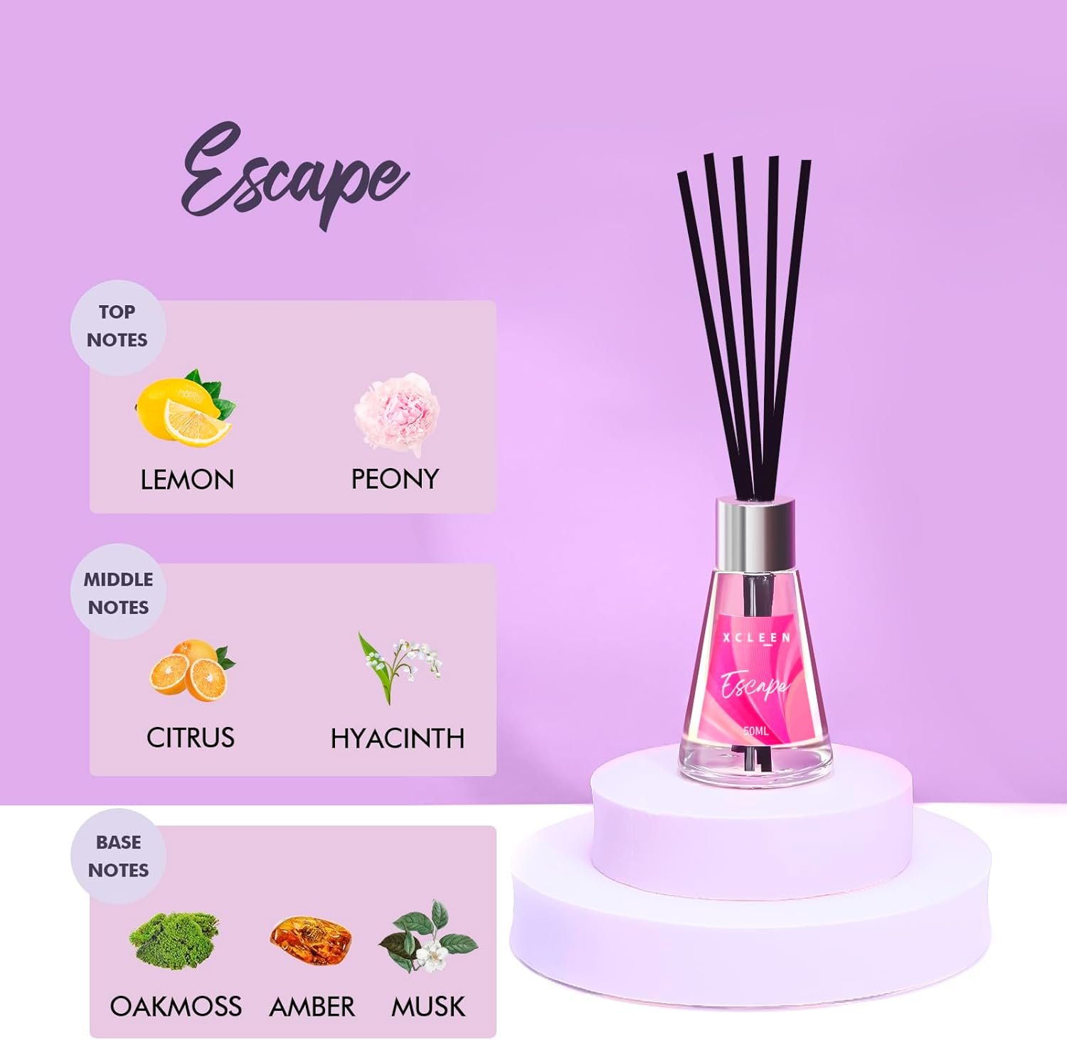 3 Pack Reed Diffuser, Scented  - Home Fragrance No 3 recensione e prezzo