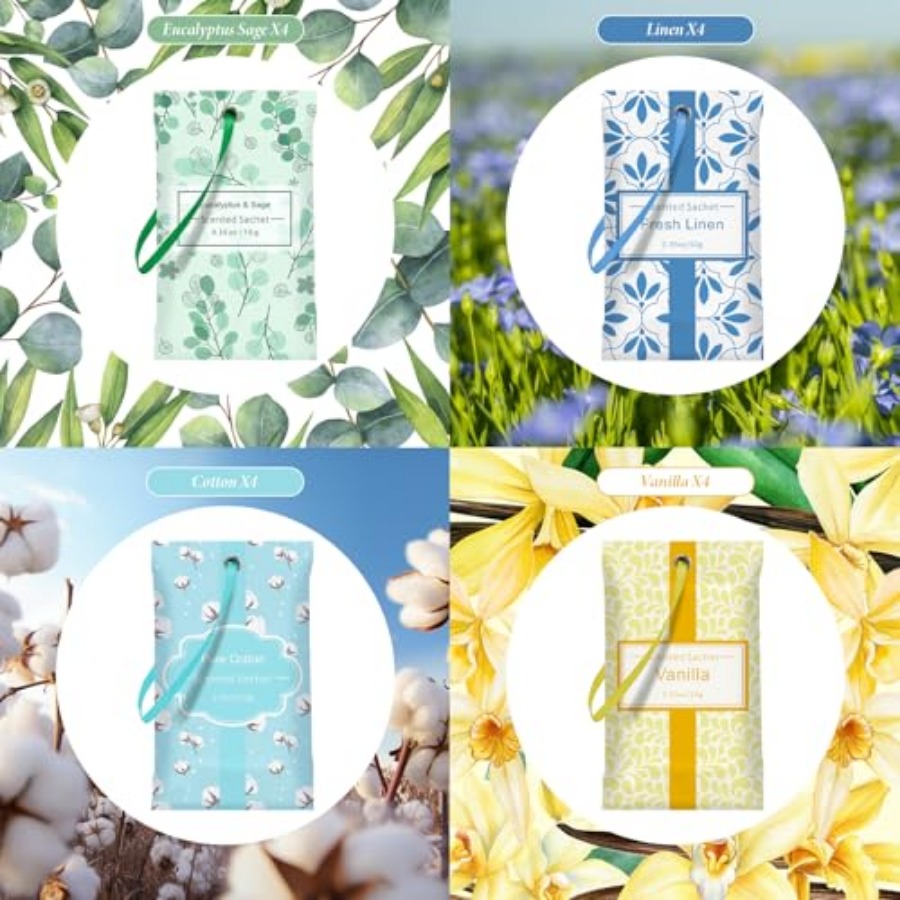 Sachets for Drawers and Closet - Home Fragrance Eucalyptus recensione e prezzo