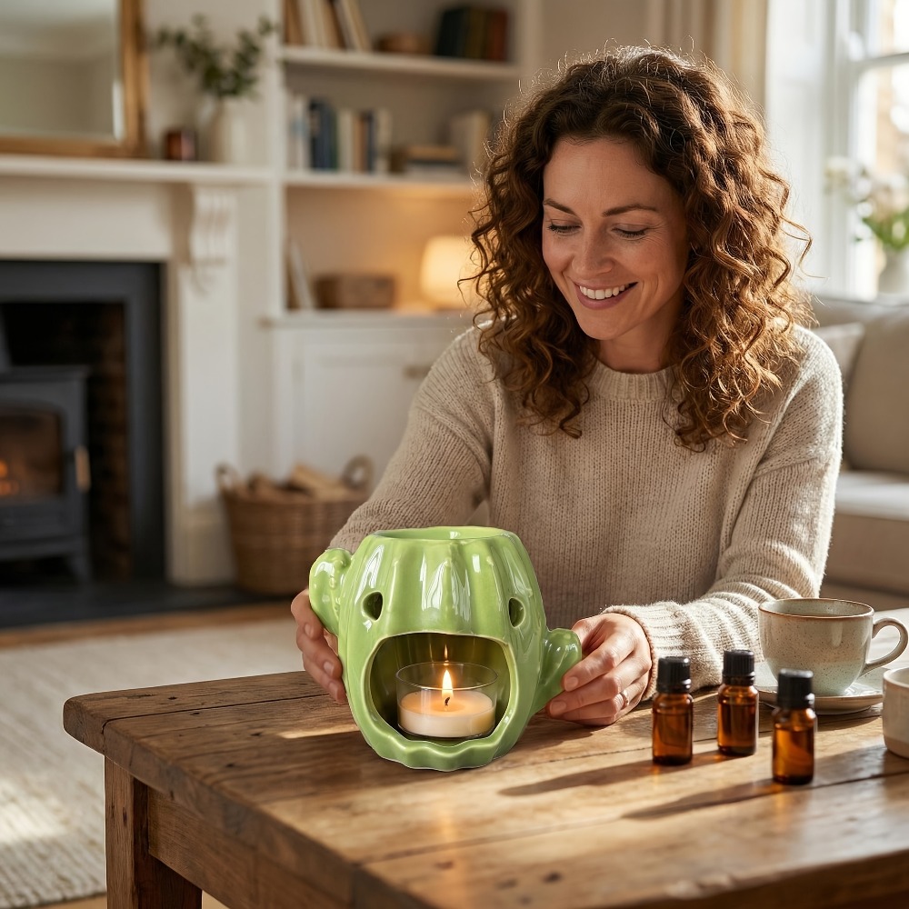 Cactus Shaped Ceramic Oil Burn - Wax Melt Burner recensione e prezzo