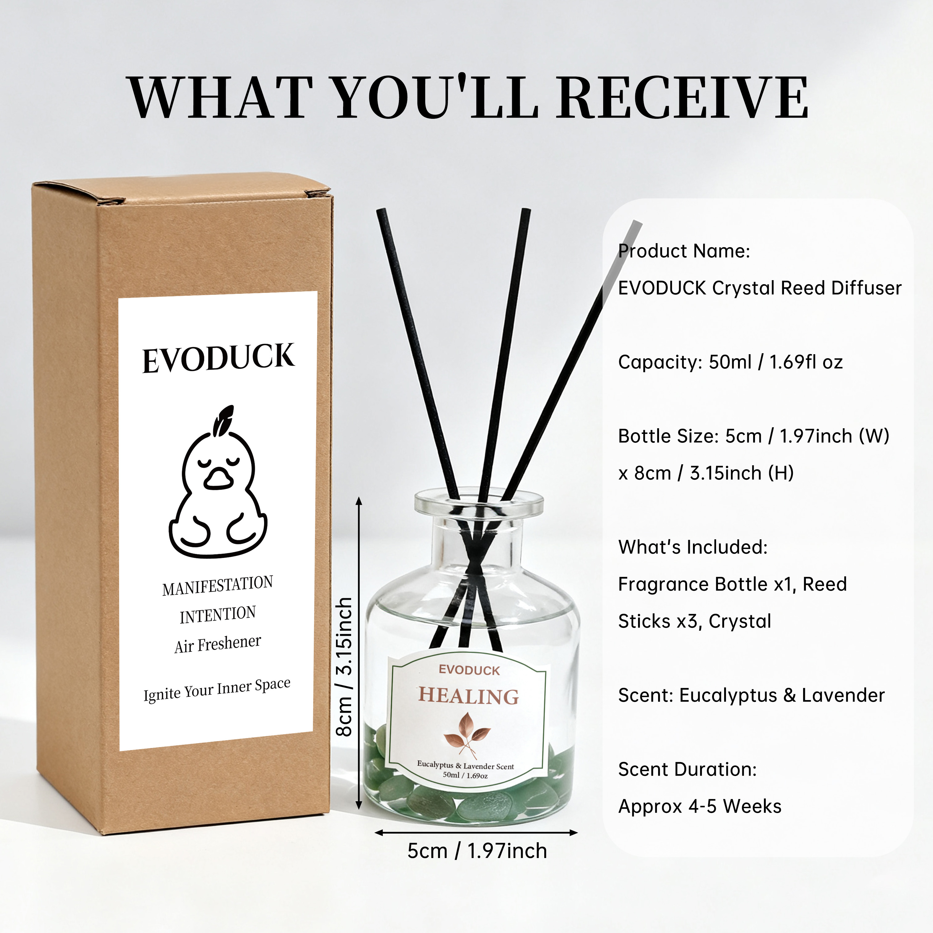 Reed Diffuser 50ml Aromatherap - Home Fragrance Eucalyptus recensione e prezzo