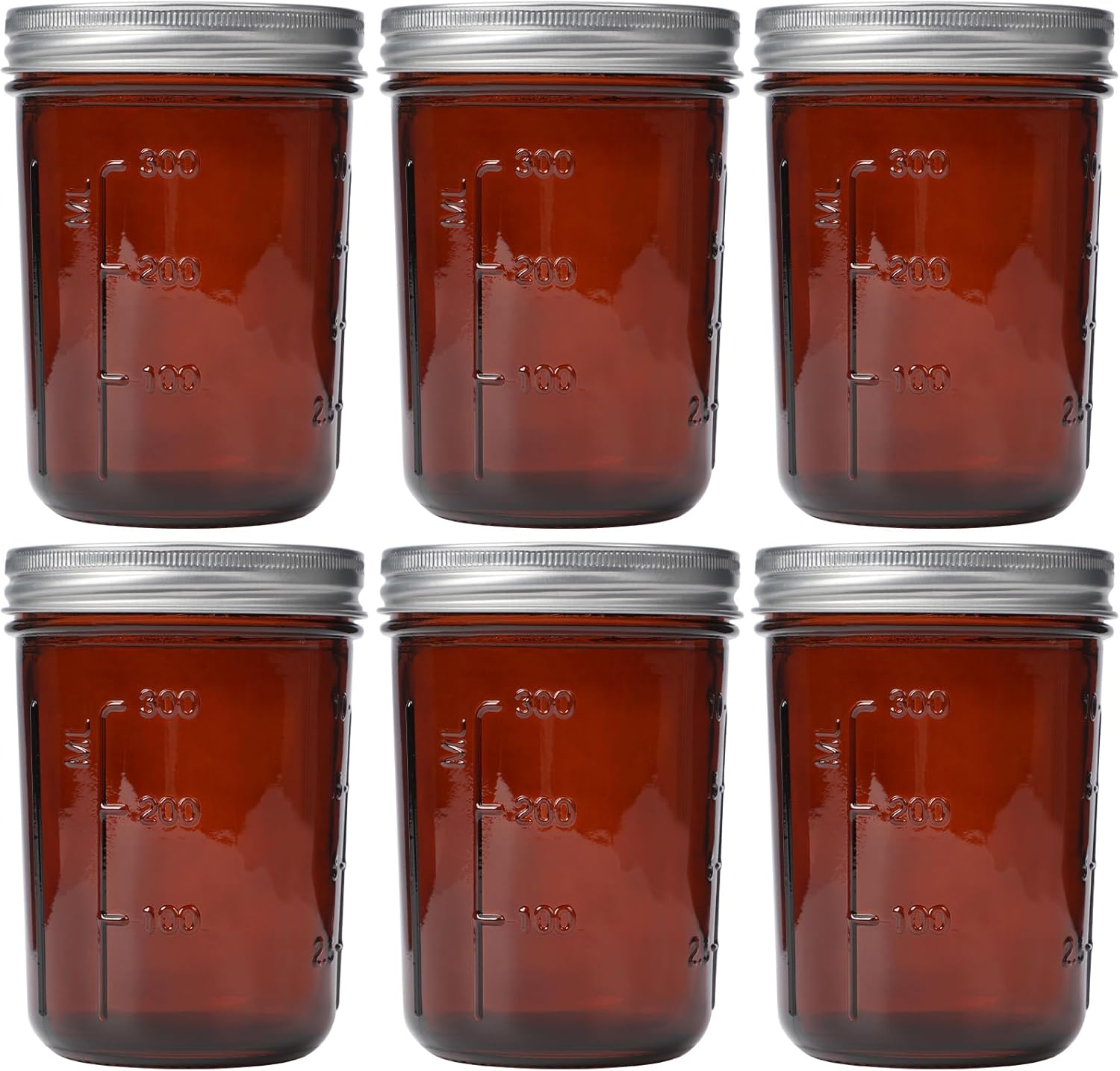Amber Glass    Jars 16oz - 6 P - Amber Jar Candle recensione e prezzo