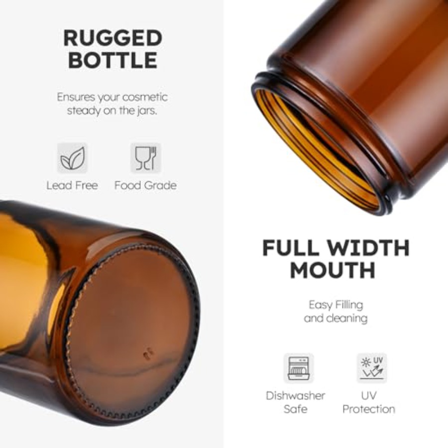 8oz Glass Jars with Lids, 30 P - Amber Jar Candle recensione e prezzo