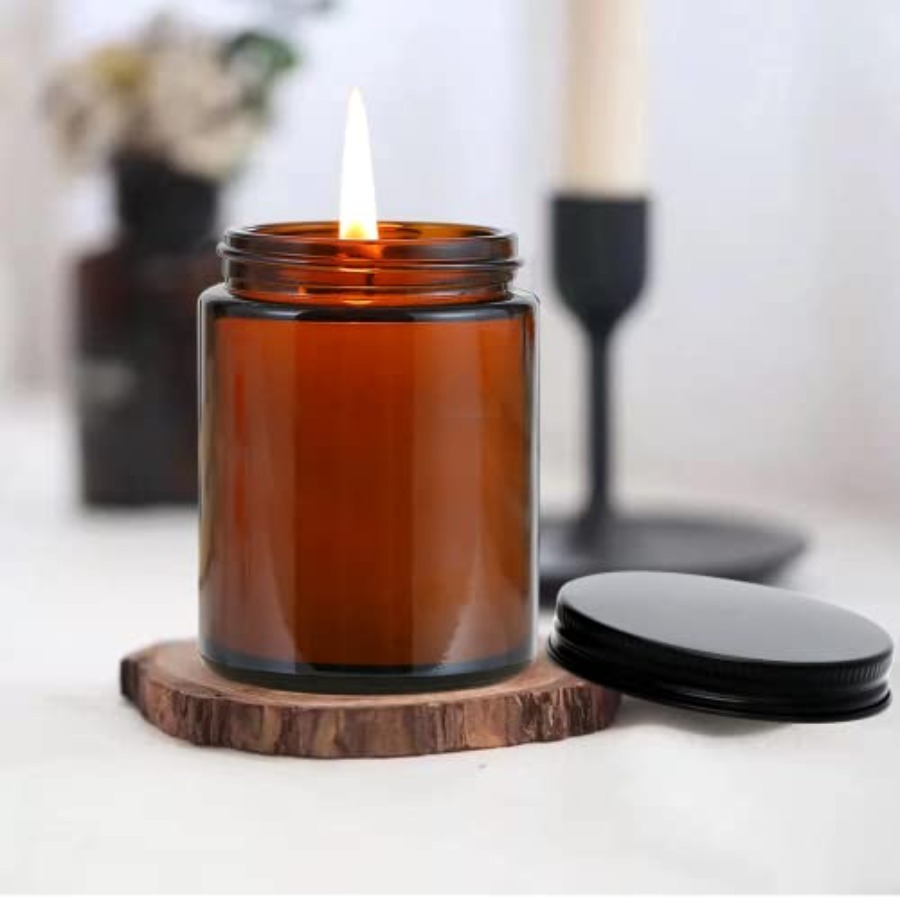 8oz Amber Candle Jars Set of 3 - Amber Jar Candle recensione e prezzo